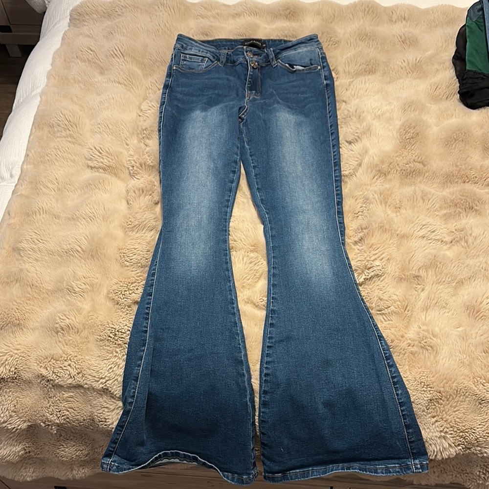Women's Blue Flared Jeans